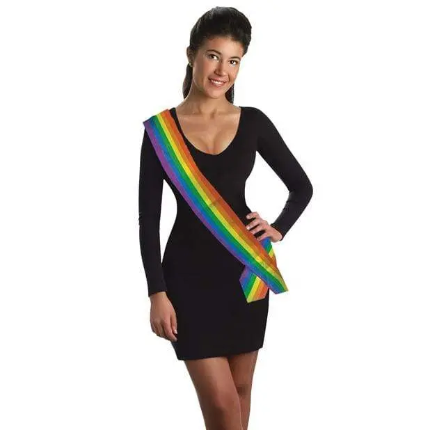 Forum Novelties Rainbow Pride Fantasy Sash – Festive Party Accessory (Multi-Color) 1