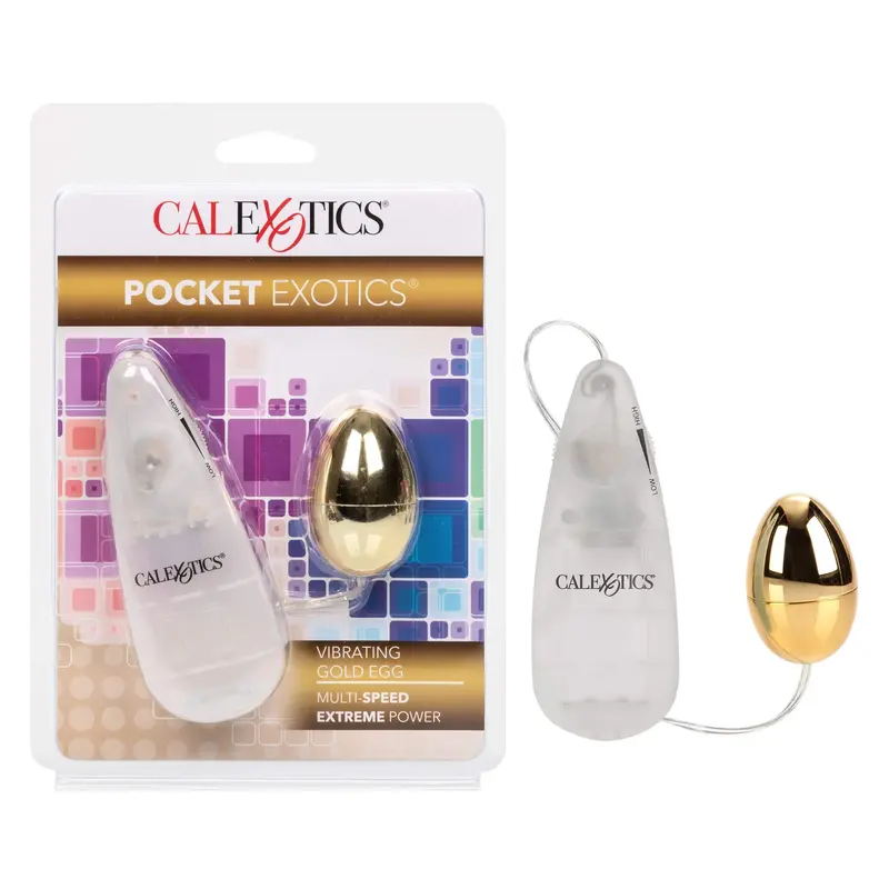 Gold Remote-Controlled Egg Massager – California Exotics Pocket Exotics 1