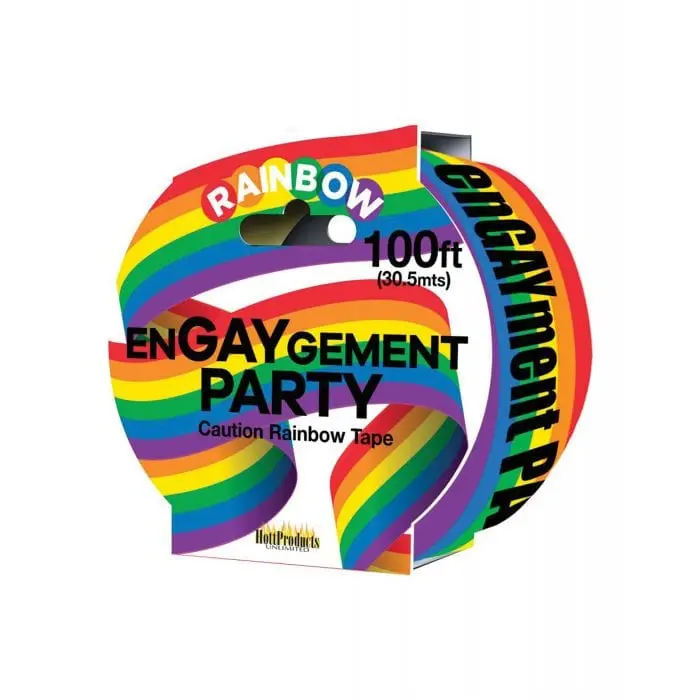Hott Products Rainbow Engagement Party Caution Tape 1