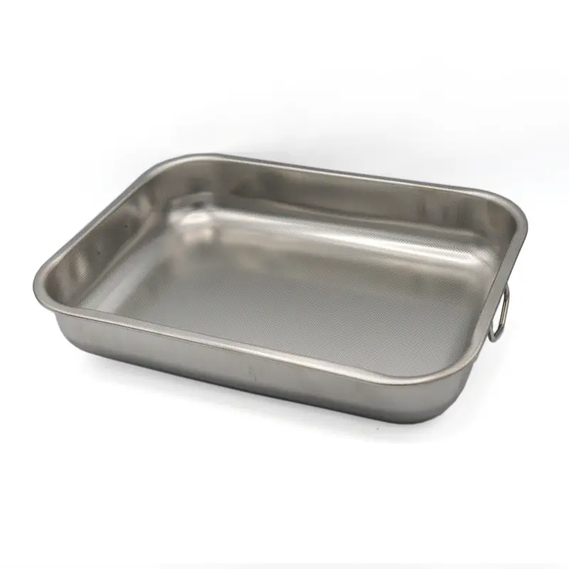 Italian-Style Textured Roasting Pan – Stainless Steel, Four Capacity Options 1