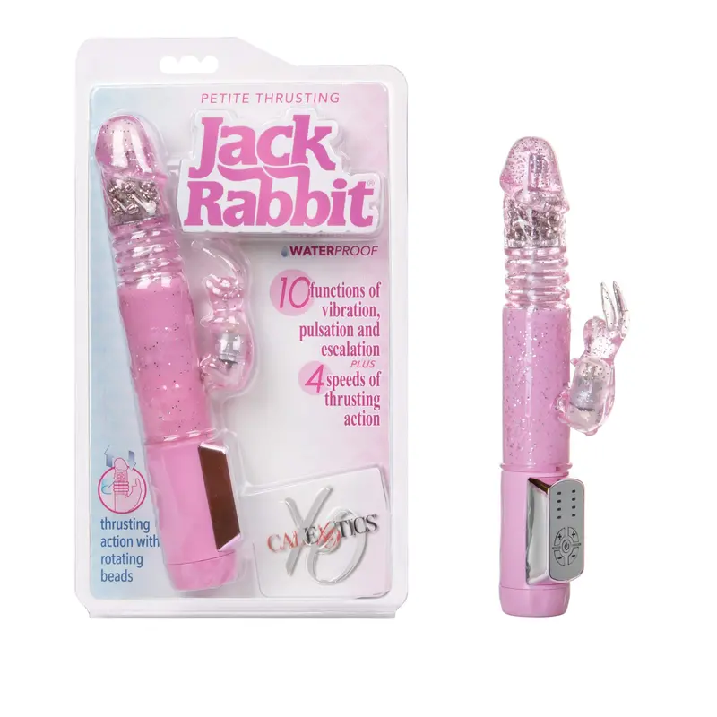 Jack Rabbit Petite Thrusting Vibrator – Compact Dual-Stimulation Rabbit Toy (Pink) 1