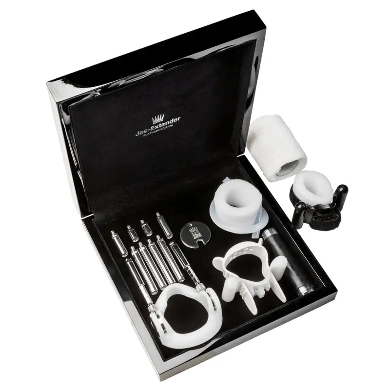 Jes-Extender Platinum Edition Penis Extender – Black Medical-Grade Traction Device 1
