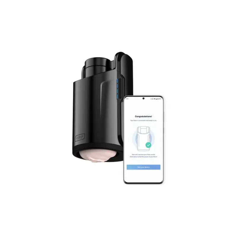 Keon + Stroker Combo Set By Kiiroo – App-Controlled Interactive Device With Included Stroking Sleeve 1