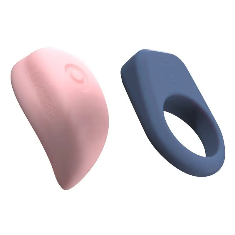 Kiiroo Luxus Couple’S App-Controlled Kit: Clit Massager + Cock Ring – Pink & Blue 1