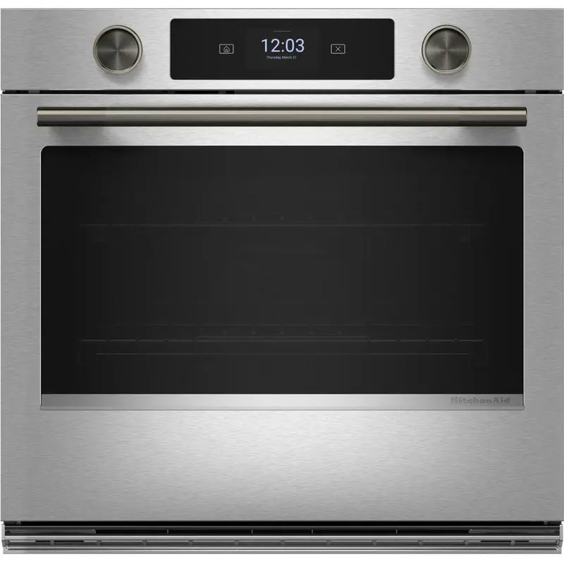 Kitchenaid 30" Smart Electric Single Wall Oven With Visual Cooking Assistance (Koes930Sps) 1