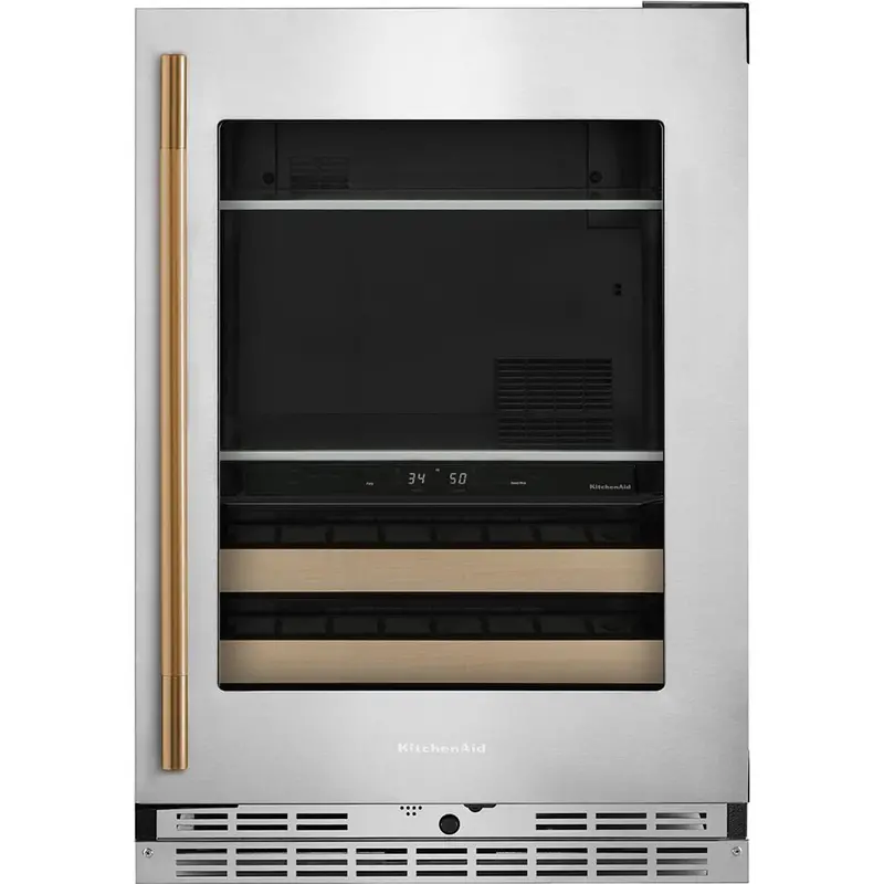 Kitchenaid Dual-Zone Beverage Refrigerator (4.89 Cu. Ft.) – Kubr524Sps 1