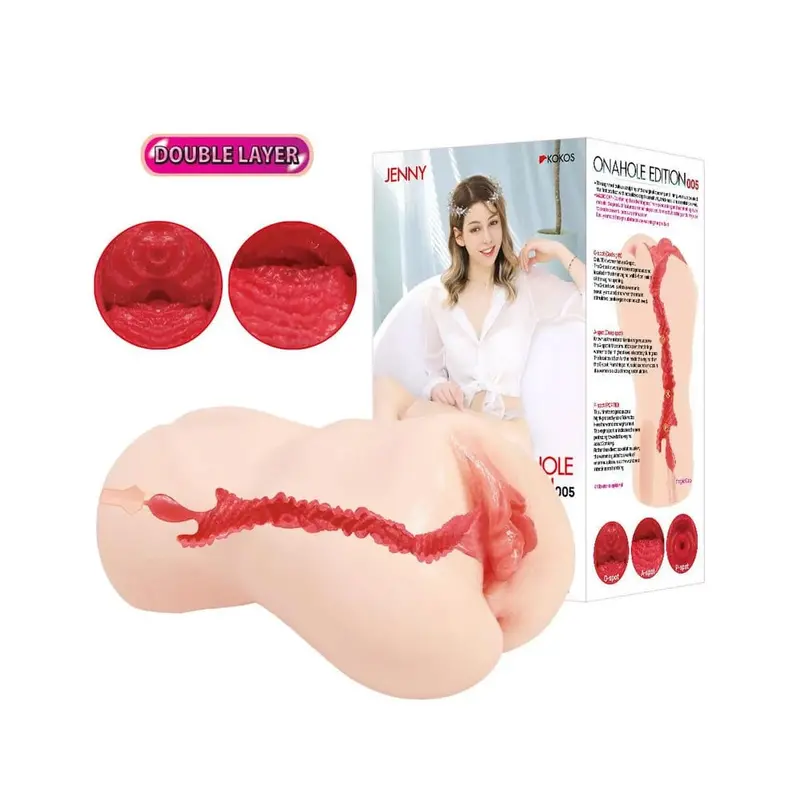 Kokos Jenny Onahole Edition – Dual-Layer Stimulating Masturbator (Beige) 1