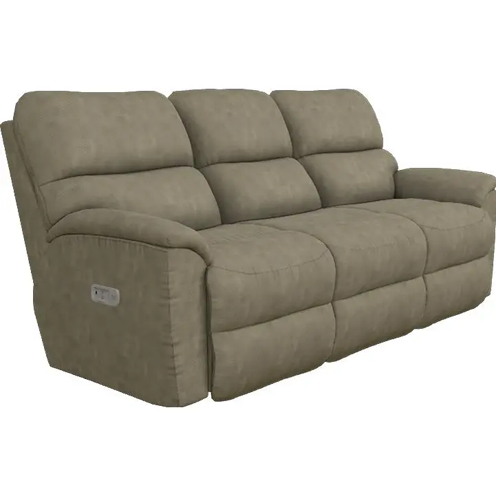 La-Z-Boy Brooks Power Reclining Sofa – Charcoal, With Headrest 1