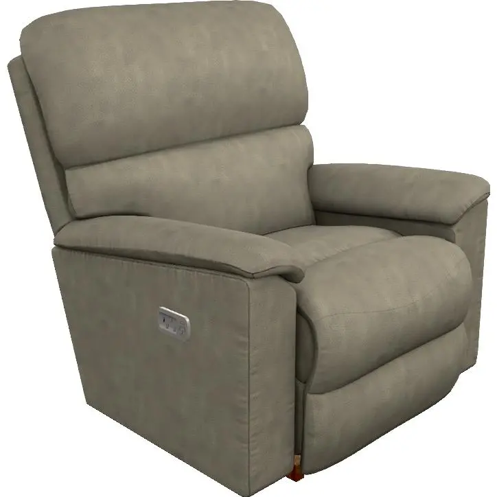 La-Z-Boy Brooks Power Rocking Recliner – Charcoal, With Headrest 1