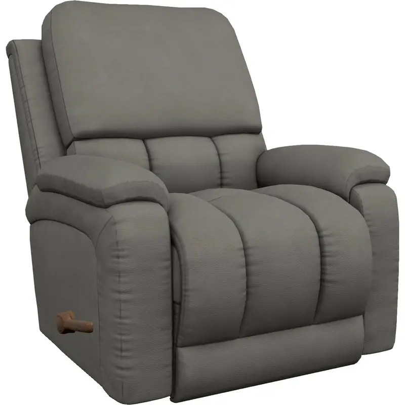 La-Z-Boy Greyson Rocker Recliner In Blue Grey Fabric 1