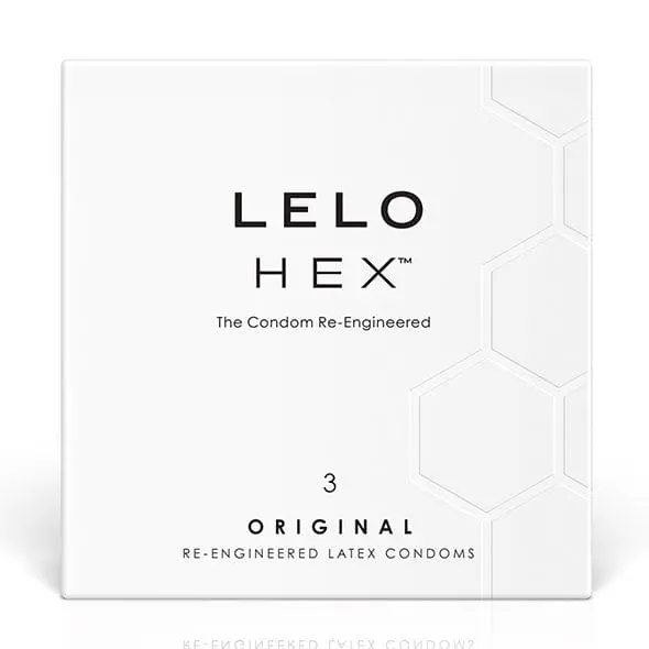 Lelo Hex Original Latex Condoms – Ultra-Thin, Reinforced Hexagonal Structure 1