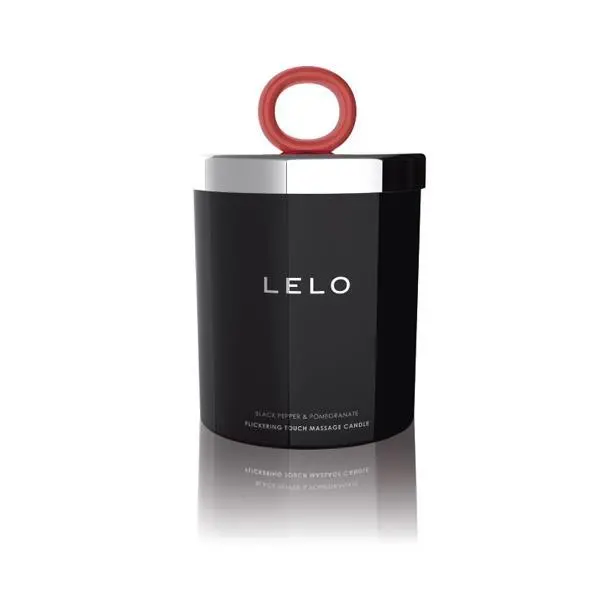 Lelo Massage Candle – Black Pepper & Pomegranate Scented Body Wax 1