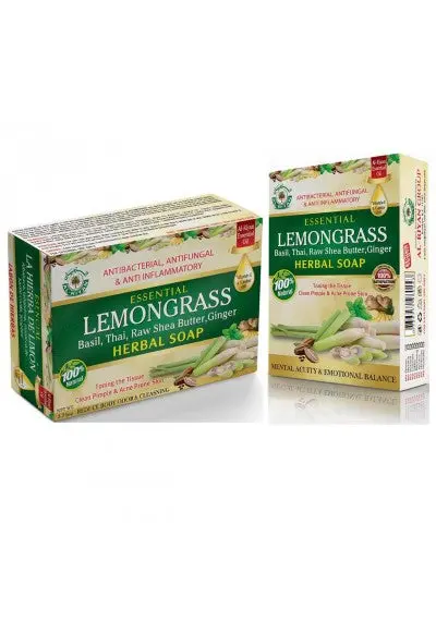 Lemongrass Herbal Soap Bar – Clearance Uplifting Cleansing Bar 1