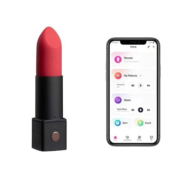 Lovense Exomoon: Lipstick-Style Vibrator With App-Driven Modes – Red 1