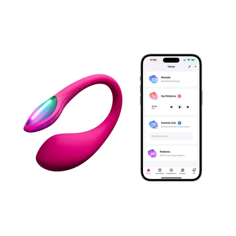 Lovense Lush Mini Remote-Controlled Egg Vibrator – Pink 1