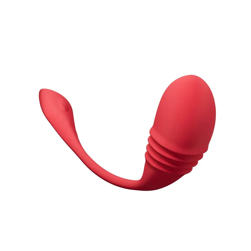 Lovense Vulse Hands-Free Thrusting Egg Vibrator With App Control (Red) 1