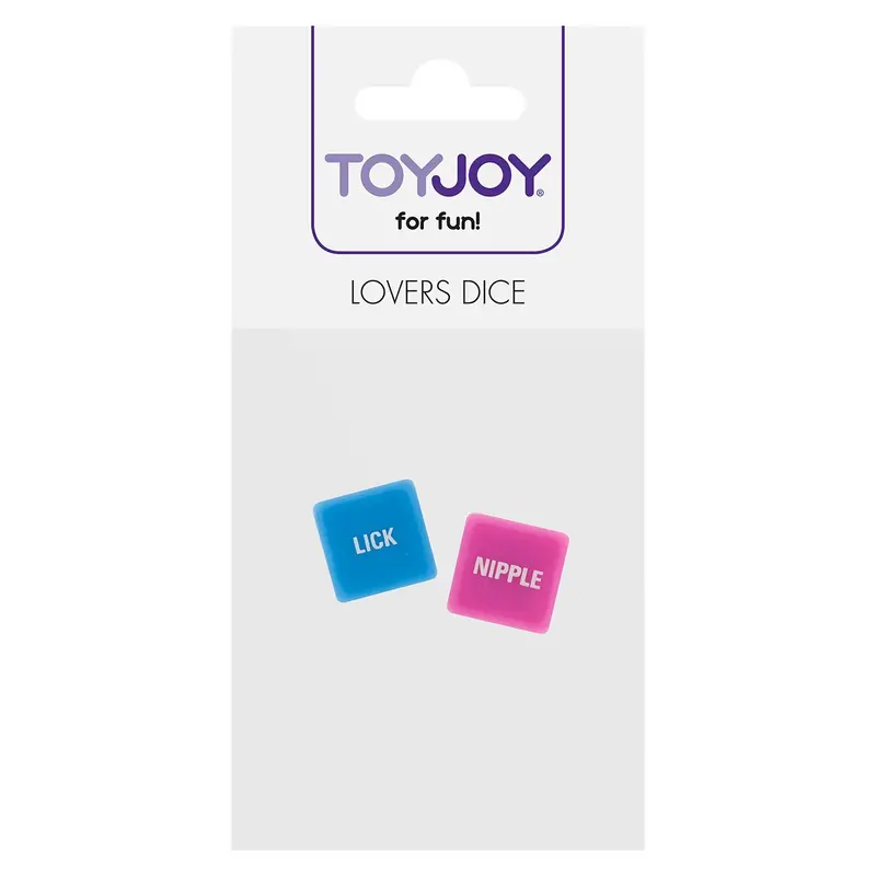 Lovers Dice Set – Dual-Tone (Pink/Blue) Romantic Dice By Toyjoy 1