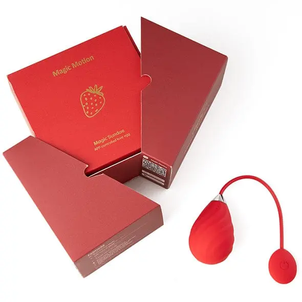 Magic Motion Magic Sundae Love Egg – App-Driven Vibrating Egg (Red) 1