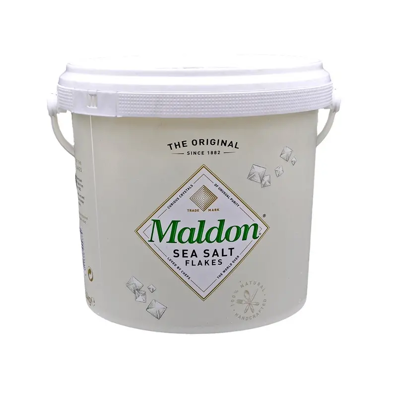 Maldon Sea Salt Flakes – 1.4Kg Reusable Bucket Packaging 1