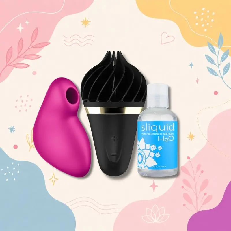 Mastur-Better Her Introductory Bundle – Satisfyer Pulse + Fun Factory Gigi + Sliquid Naturals 1