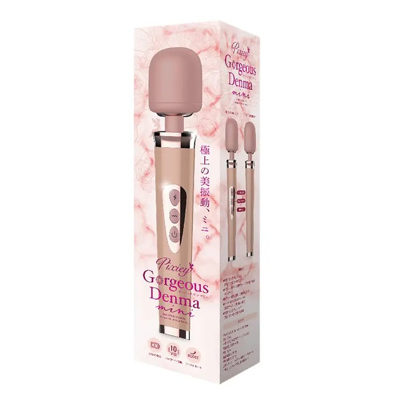 Media Craft Pixiey Denma Mini Vibrating Wand Massager – Soft Pink Finish 1