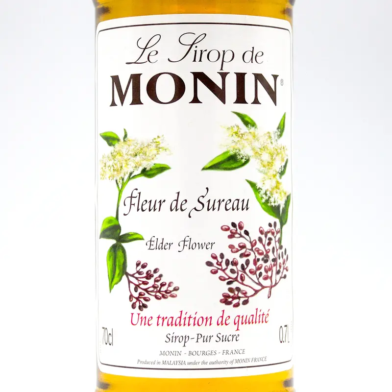 Monin Elderflower Syrup – Premium 700Ml Gourmet Flavoring For Cocktails & Desserts 1