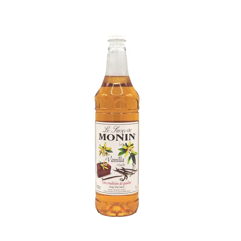 Monin Pure Vanilla Syrup – 1 L Plastic Bottle For Cafés And Bars 1