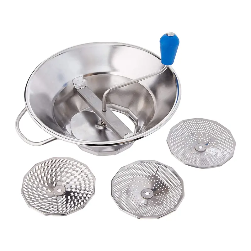 Mouli Grater Model No.3 With 3 Interchangeable Discs – 310Mm Tinplate Body 1