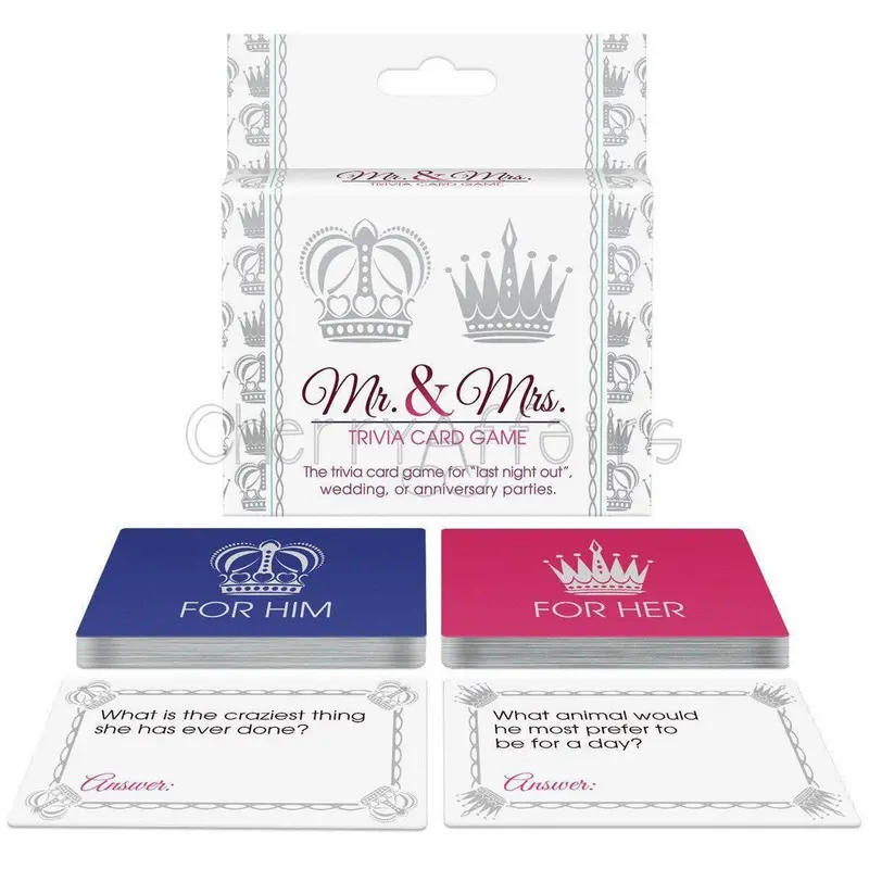 Mr. & Mrs. Trivia Card Game – Romantic Couple’S Quiz Game By Kheper Games 1