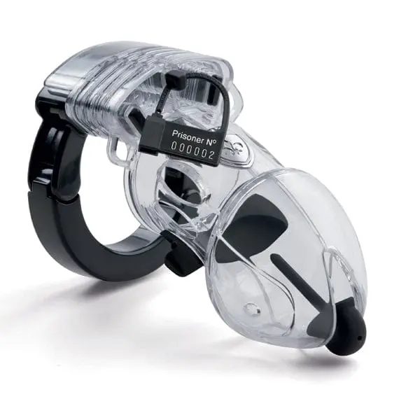 Mystim Pubic Enemy 2 Clear Chastity Cage For Cock Control 1