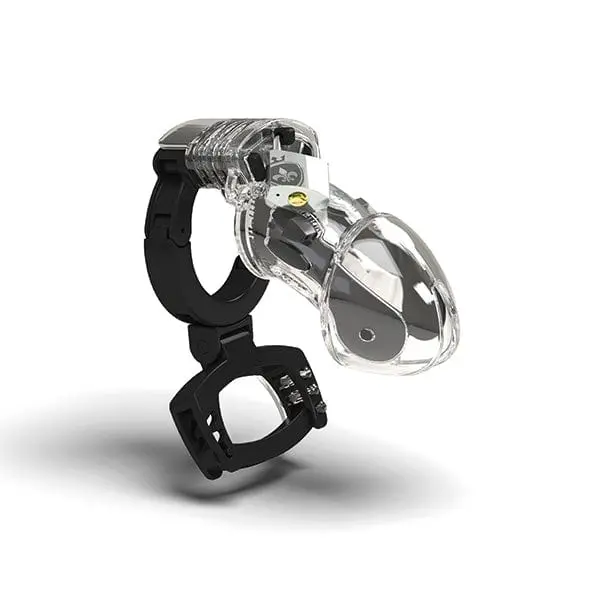 Mystim - Pubic Enemy 3 Chastity Cock Cage  (Clear) 1