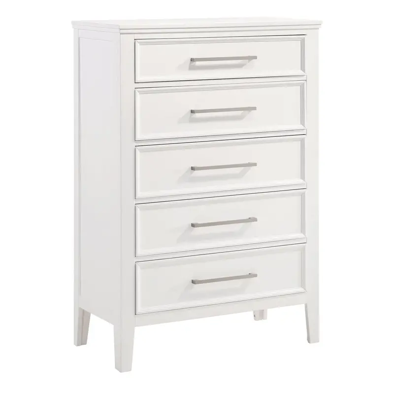 New Classic Andover White Painted Tall Chest 1