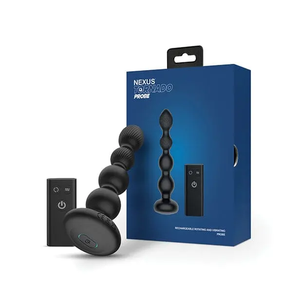 Nexus Tornado Probe – Remote-Controlled Rotating Anal Beads In Black 1