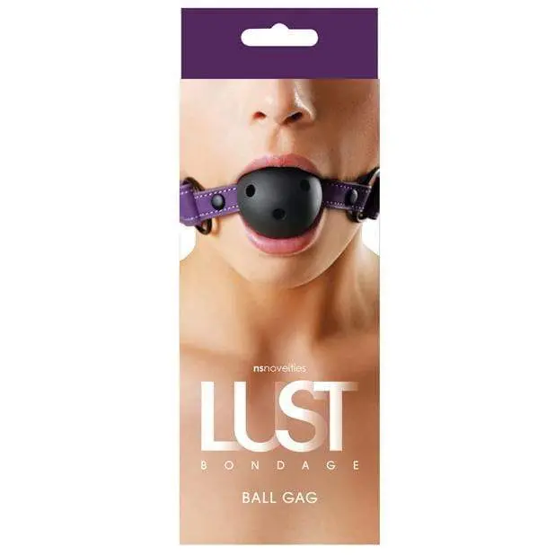 Ns Novelties Lust Ball Gag – Purple Silicone Gag With Decorative Detailing 1