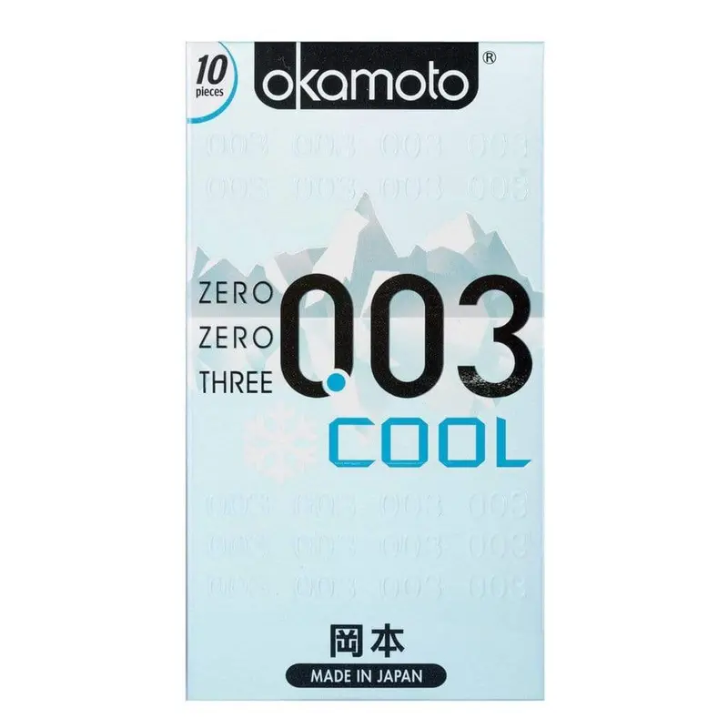 Okamoto 003 Ultra-Thin Cooling Condoms – Refreshing Sensation Pack 2