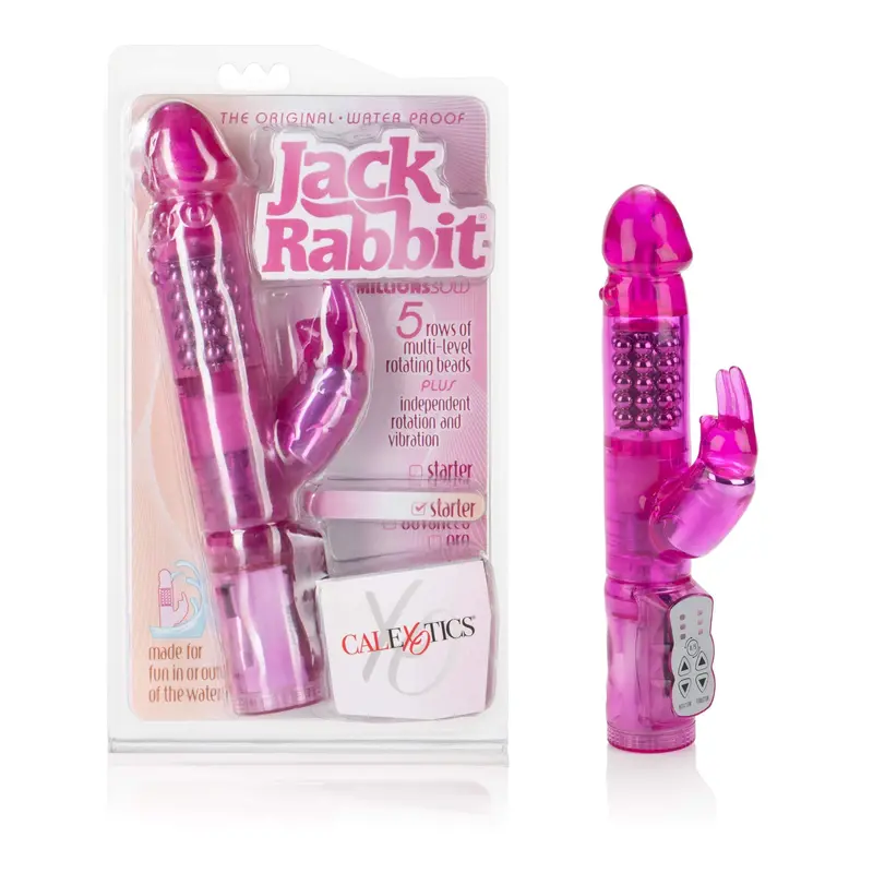 Original Waterproof Jack Rabbit Vibrator – 5-Ring Beginner Model (Pink) 1