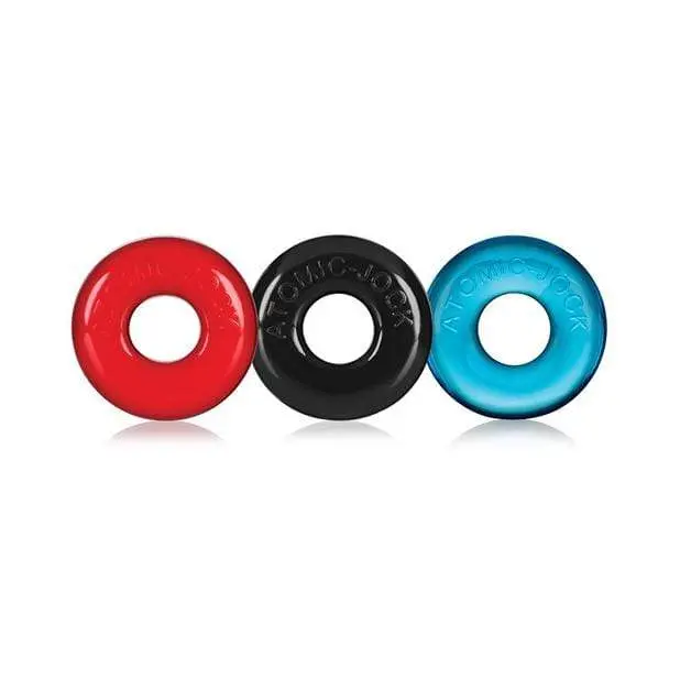 Oxballs Ringer Donut – 3-Piece Colorful Cock Ring Collection 1