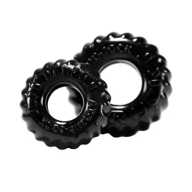 Oxballs Truckt – Dual Cock & Ball Ring Set (Black) 1