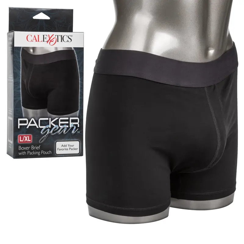 Packer Gear Boxer Brief Harness – Integrated Packing Pouch, L/Xl (Black) 1