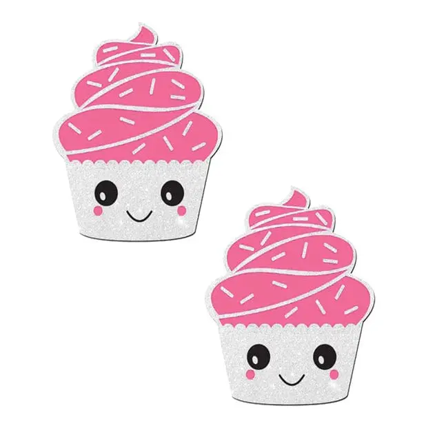 Pastease Premium Cupcake Frosting Pasties – White Glitter 1