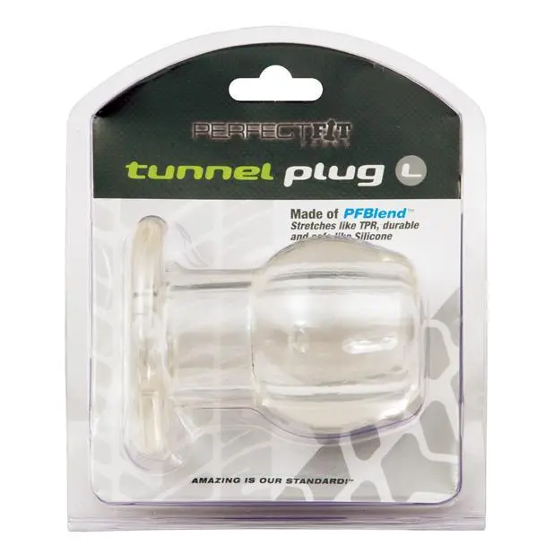 Perfect Fit Clear Large Anal Tunnel Plug 1