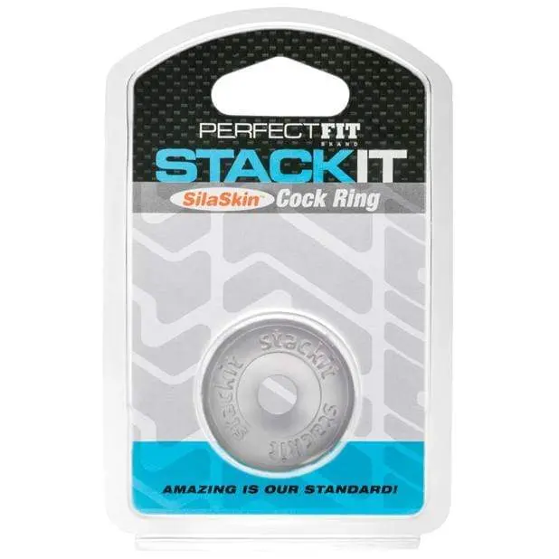 Perfect Fit Stackit Clear Silicone Cock Ring – Stackable & Flexible Design 1