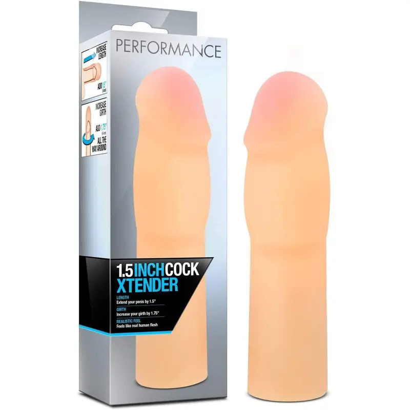Performance Cock Xtender – Compact 1.5-Inch Beige Extension Sleeve 1