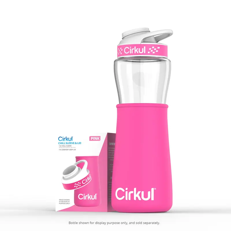 Pink 22Oz Chill Sleeve With Lid 1