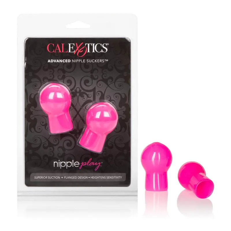 Pink Silicone Nipple Suckers – Advanced Sensation Set By California Exotics 1
