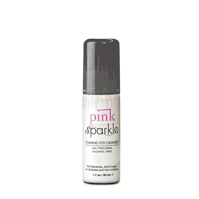 Pink Sparkle Foaming Toy Cleaner – Gentle, Scented Sanitizing Foam 1
