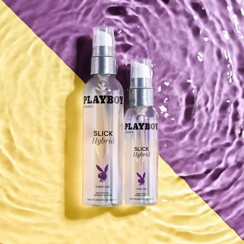 Playboy Pleasure Slick Hybrid Lubricant – Water + Silicone Blend For Long-Lasting Glide 1
