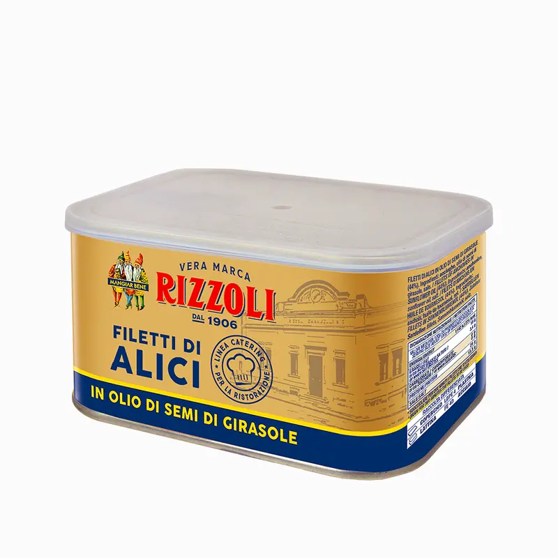 Premium Rizzoli Anchovy Fillets In Olive Oil – 690 G Gourmet Tin 1