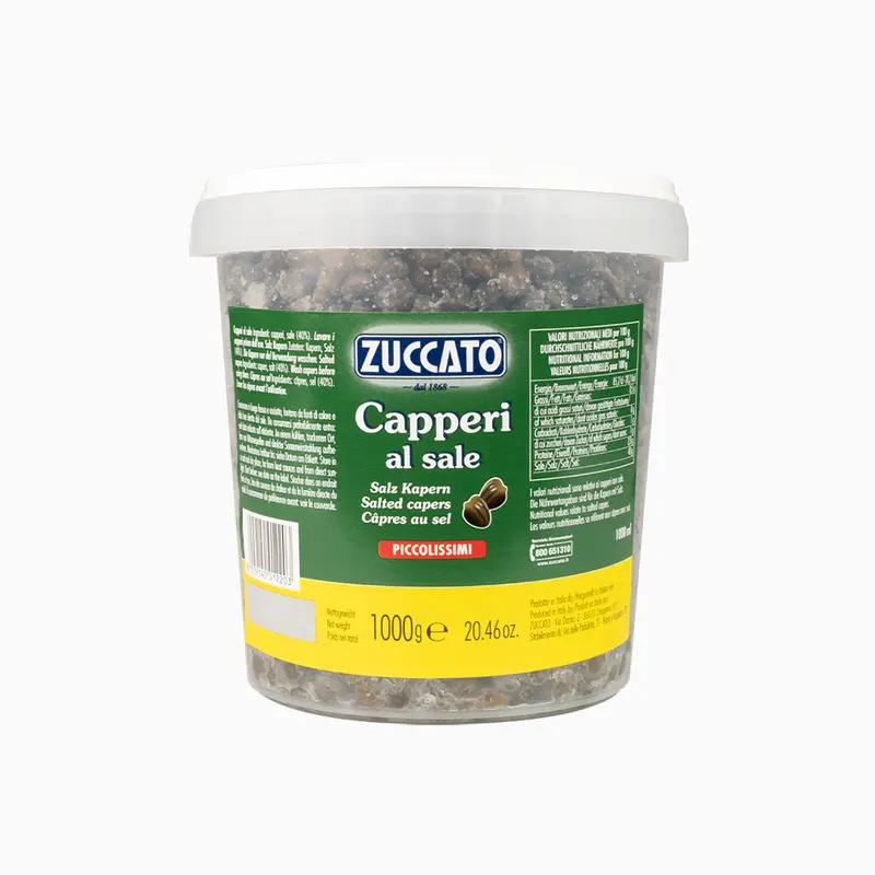 Premium Salted Capers – 1Kg Food-Grade Bucket Packaging 1