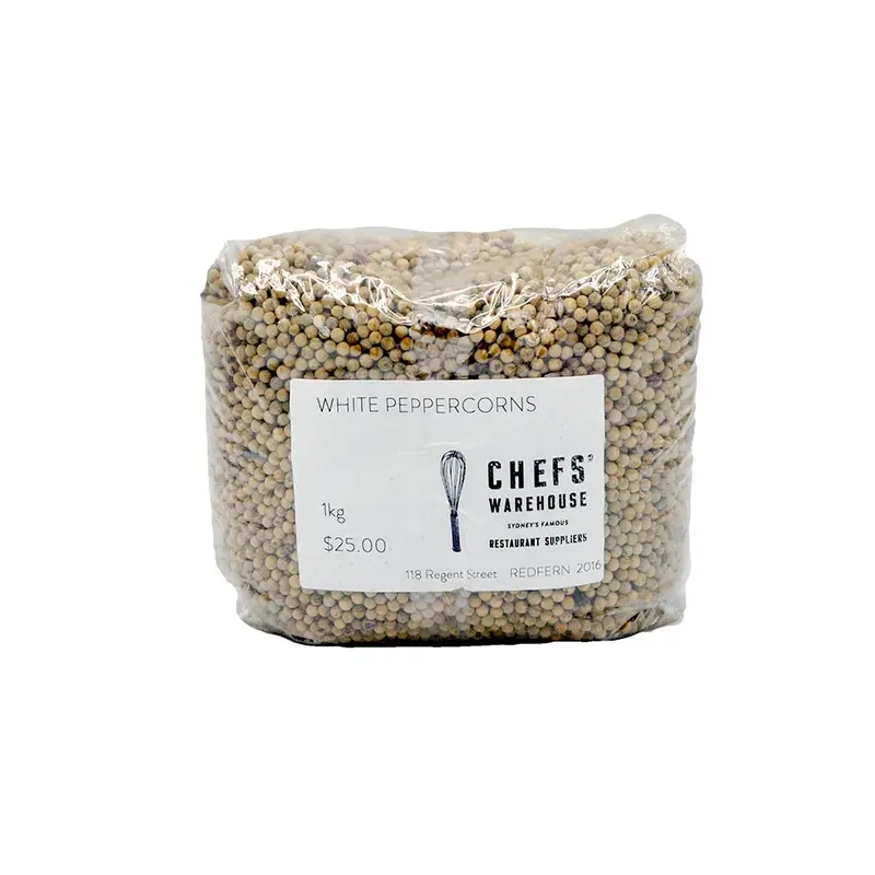 Premium White Peppercorns – Whole, 1 Kg Food-Grade Pack 1